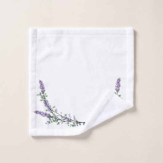 Lavender en Eucalyptus Bad Handdoek (Wasdoekje)