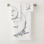 Lavender en Eucalyptus Bad Handdoek (Insitu)