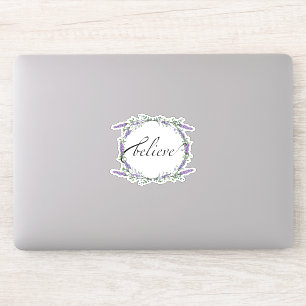 Lavender en Eucalyptus Believe Sticker