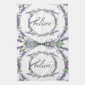 Lavender en Eucalyptus Believe Theedoek (Verticaal)