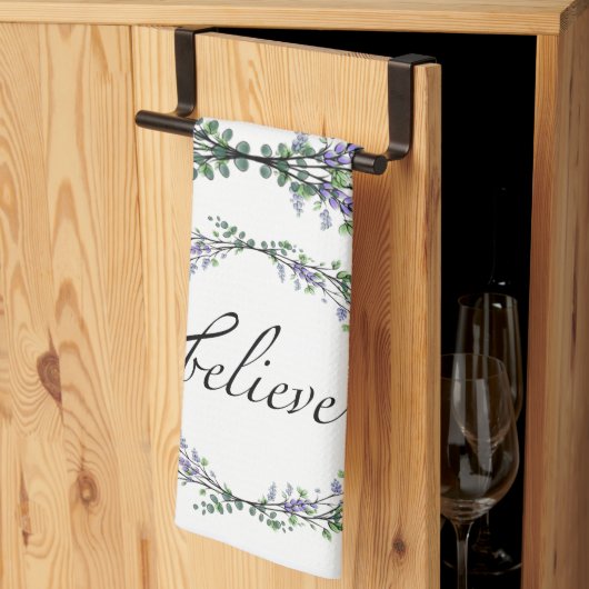 Lavender en Eucalyptus Believe Theedoek (Derde Gevouwen)