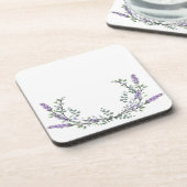 Lavender en Eucalyptus Bier Onderzetter (Linkerzijde)