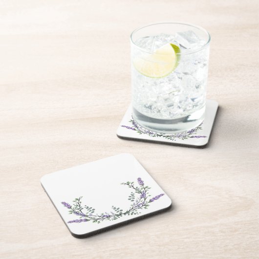 Lavender en Eucalyptus Bier Onderzetter (Rechterzijde)