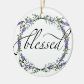 Lavender en Eucalyptus Blessed Keramisch Ornament (Links)