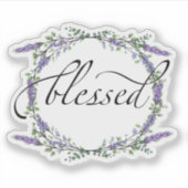 Lavender en Eucalyptus Blessed Sticker (Voorkant)