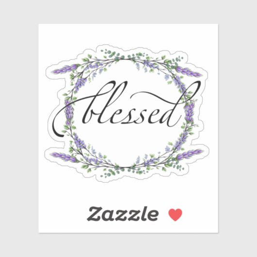 Lavender en Eucalyptus Blessed Sticker (Vel)