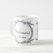 Lavender en Eucalyptus Bridesmaid Koffiemok (Voorkant links)