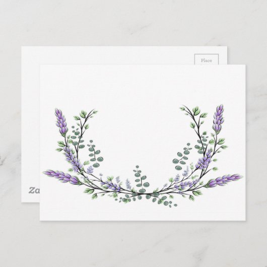Lavender en Eucalyptus Briefkaart (Voorkant / Achterkant)