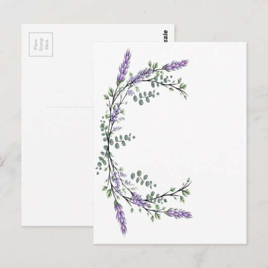 Lavender en Eucalyptus Briefkaart (Voorkant / Achterkant)