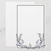 Lavender en Eucalyptus Briefpapier (Voorkant / Achterkant)