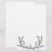 Lavender en Eucalyptus Briefpapier (Voorkant / Achterkant)