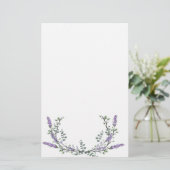 Lavender en Eucalyptus Briefpapier (Staand voorkant)