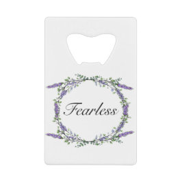 Lavender en Eucalyptus Fearless Creditkaart Flessenopener