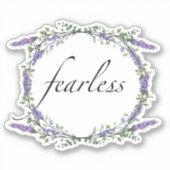 Lavender en Eucalyptus Fearless Sticker (Voorkant)