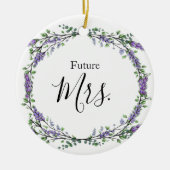 Lavender en Eucalyptus Future Mrs. Keramisch Ornament (Voorkant)
