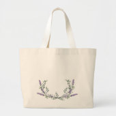 Lavender en Eucalyptus Grote Tote Bag (Voorkant)