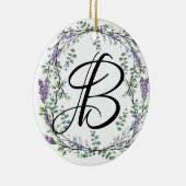 Lavender en Eucalyptus Keramisch Ornament (Rechts)