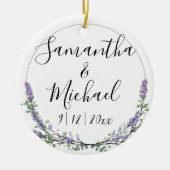 Lavender en Eucalyptus Keramisch Ornament (Voorkant)