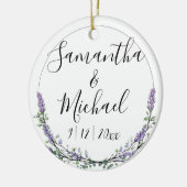 Lavender en Eucalyptus Keramisch Ornament (Links)