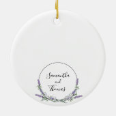 Lavender en Eucalyptus Keramisch Ornament (Achterkant)