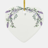 Lavender en Eucalyptus Keramisch Ornament (Voorkant)