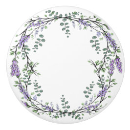 Lavender en Eucalyptus Keramische Knop