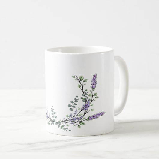 Lavender en Eucalyptus Koffiemok (Voorkant rechts)
