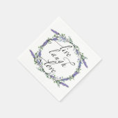 Lavender en Eucalyptus Live Laugh Love Servet (Hoek)