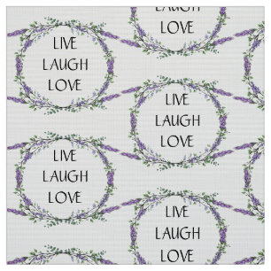 Lavender en Eucalyptus Live Laugh Love Stof