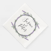 Lavender en Eucalyptus Napkins Servet (Hoek)