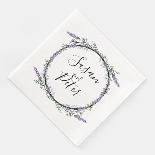 Lavender en Eucalyptus Napkins Servet (Hoek)