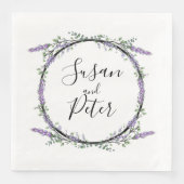 Lavender en Eucalyptus Napkins Servet (Voorkant)