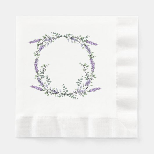 Lavender en Eucalyptus Napkins Servet (Voorkant)