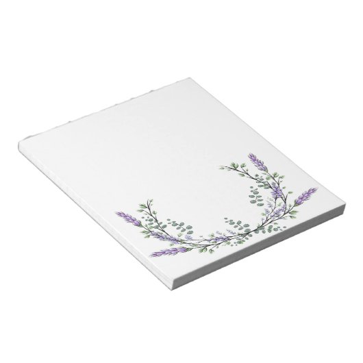 Lavender en Eucalyptus Notitieblok (Schuin)