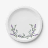 Lavender en Eucalyptus Papieren Bordje (Voorkant)