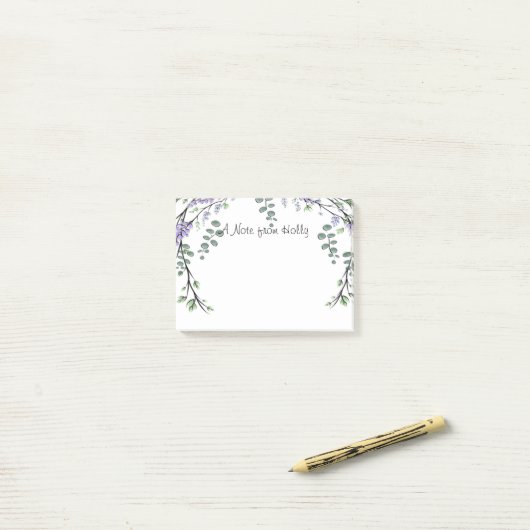 Lavender en Eucalyptus Post-it® Notes (Op bureau)