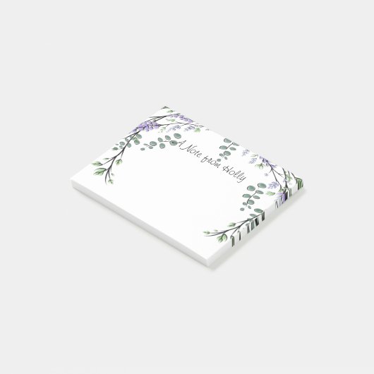 Lavender en Eucalyptus Post-it® Notes (Schuin)