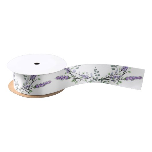 Lavender en Eucalyptus Satijnen Lint (Spoel)