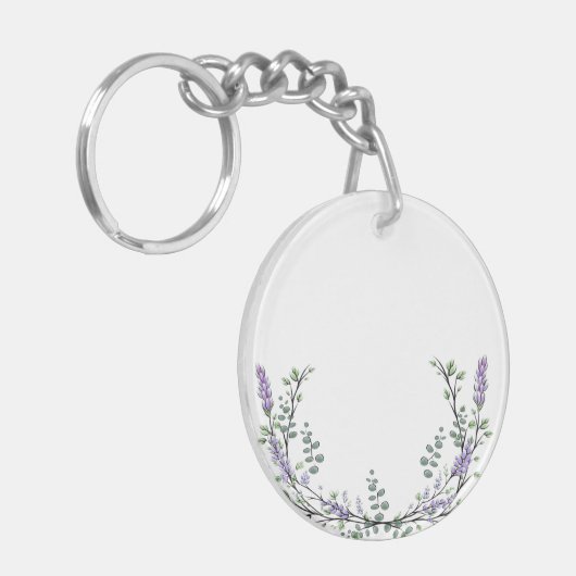 Lavender en Eucalyptus Sleutelhanger (Voorkant Links)