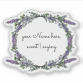 Lavender en Eucalyptus Sticker (Voorkant)