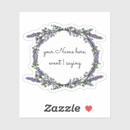 Lavender en Eucalyptus Sticker (Vel)