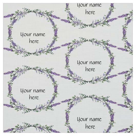 Lavender en Eucalyptus Stof (Swatch)