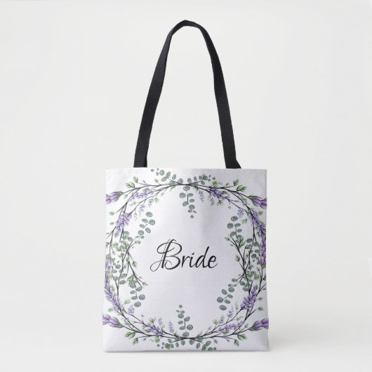 Lavender en Eucalyptus Tote Bag (Voorkant)