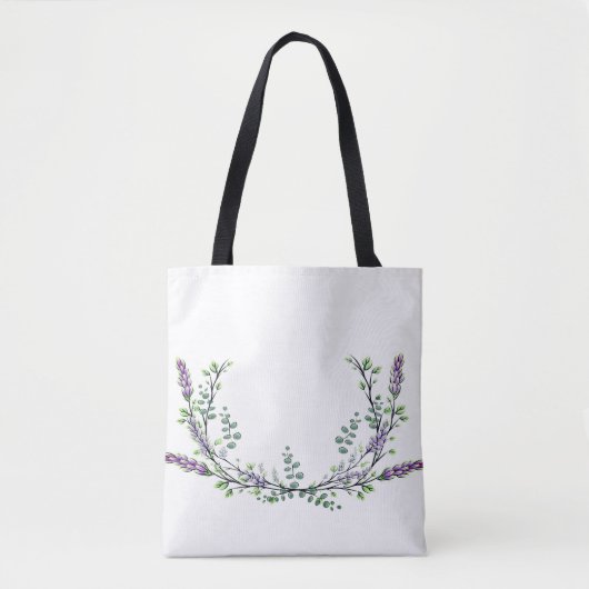 Lavender en Eucalyptus Tote Bag (Voorkant)