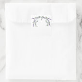 Lavender en Eucalyptus Vierkante Sticker (Tas)