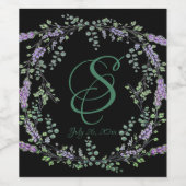 Lavender en Eucalyptus Wijn Etiket (Enkel label)