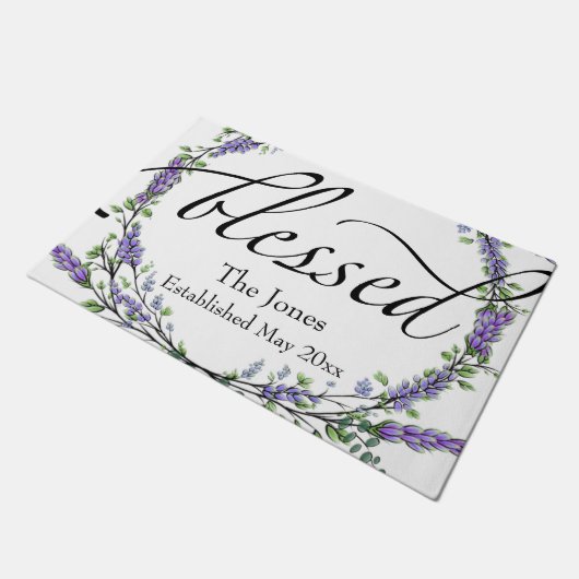 Lavender en Eucalyptus zonder been Deurmat (Schuin)