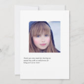 Lavender en Gold Floral Geometric Bat Mitzvah Bedankkaart (Achterkant)