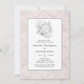 Lavender en Gold Floral Geometric Couples Shower Kaart (Voorkant)