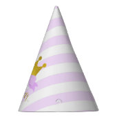 Lavender en Gold Tiara Princess Birthday Feesthoedjes (Rechts)